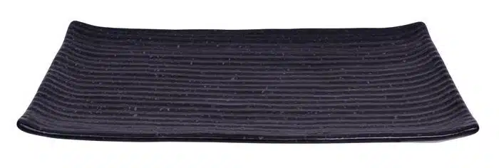 Black rectangular serving plate - Large plates - 23.8 x 15 cm