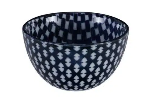Tokyo Design Studio - Mixed Bowls - Blauw/Witte Kom - 12.7 x 7cm 500ml