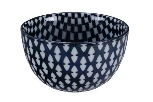 Tokyo Design Studio - Mixed Bowls - Blauw/Witte Kom - 15 x 8,5cm 750ml