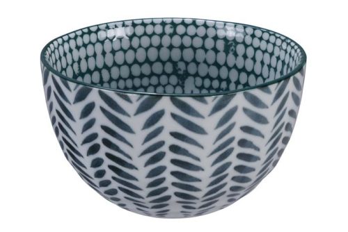 Tokyo Design Studio - Mixed Bowls - Groen/Witte Kom - 15 x 8,5cm 750ml