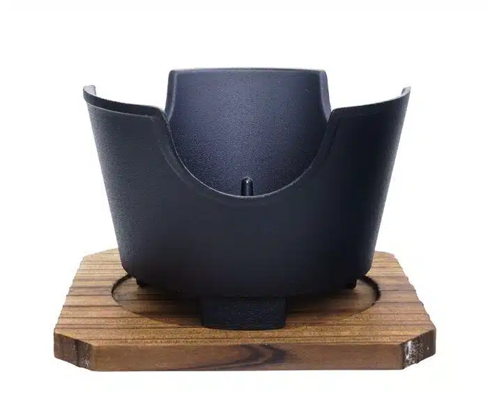 Black saucer for the pot - 12 cm