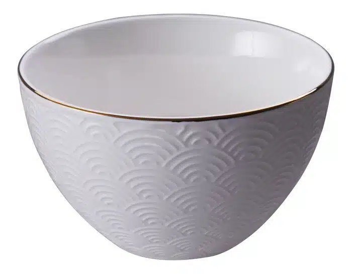 White / Golden Shell Waves - Nippon White - 11.4 x 6 cm 350 ml