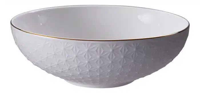 White / Golden Bowl Stars - Nippon White - 19 x 5.5 cm 780ml