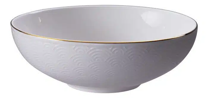 White / Golden Shell Waves - Nippon White - 19 x 5.5 cm 780 ml