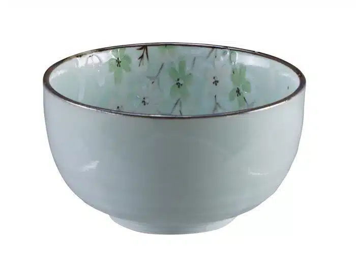 Mint Green Bowl - Green Cosmos - 13 x 7 cm 550 ml