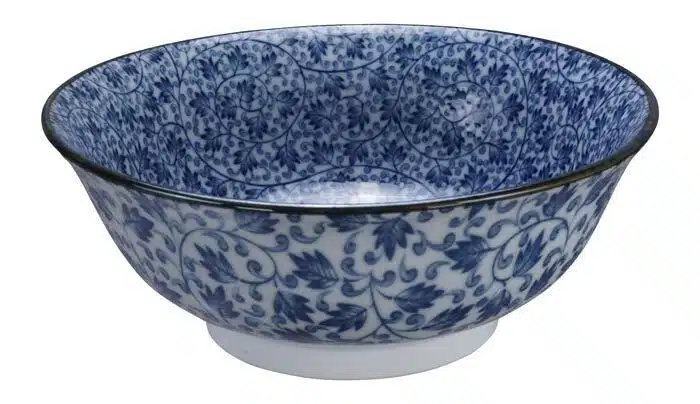 Blue / White Bowl - Mixed Bowls - 21 x 8 cm 1000 ml