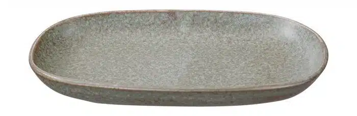 Green rectangular plate - Vert Sauge - 18.7x12.7x2.4cm
