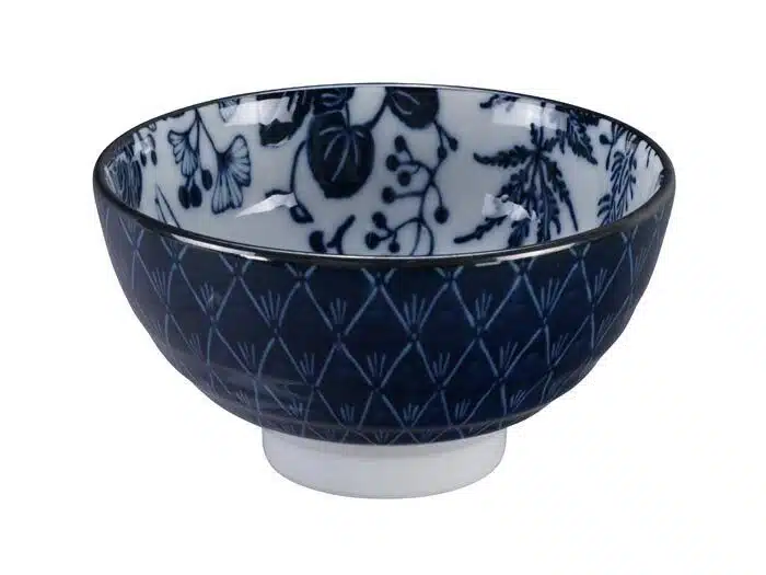 Blue / White Bowl Crane - Flora Japonica - 12 x 6.3 cm 300ml