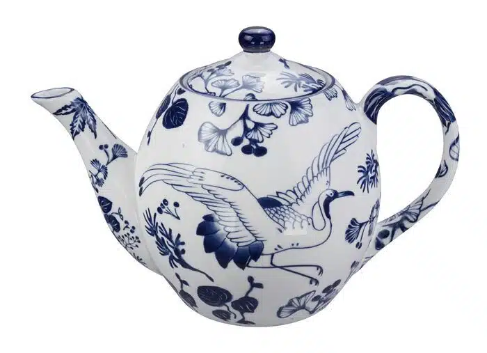 Blue / White Teapot Crane - Flora Japonica - 1250ml