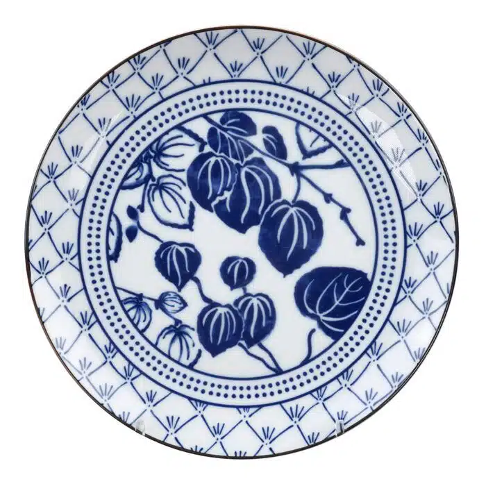 Blue / White Plate Ivy - Flora Japonica - 16 x 2 c