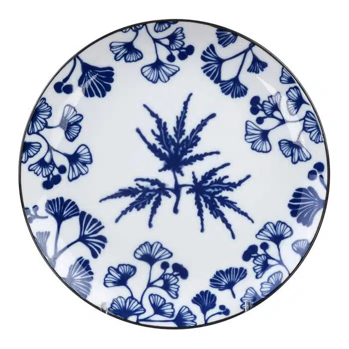 Blue / White Plate Maple - Flora Japonica - 16 x 2 cm
