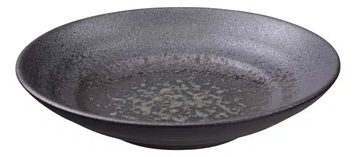 Black plate - Minoyaki - 23 x 5 cm