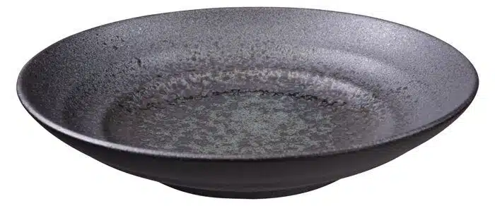 Black plate - Minoyaki - 28.5 x 6 cm