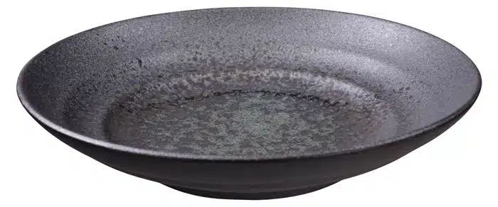 Black plate - Minoyaki - 28.5 x 6 cm