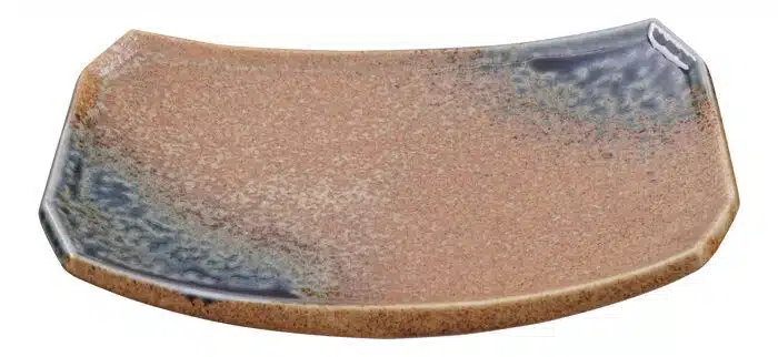 Blue plate - Minoyaki - 21,8 x 14,8 cm