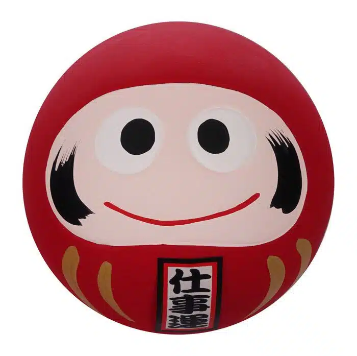 Red Daruma doll - 6 x 6 x 6 cm