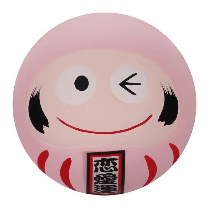 Pink Daruma doll - 6 x 6 x 6 cm