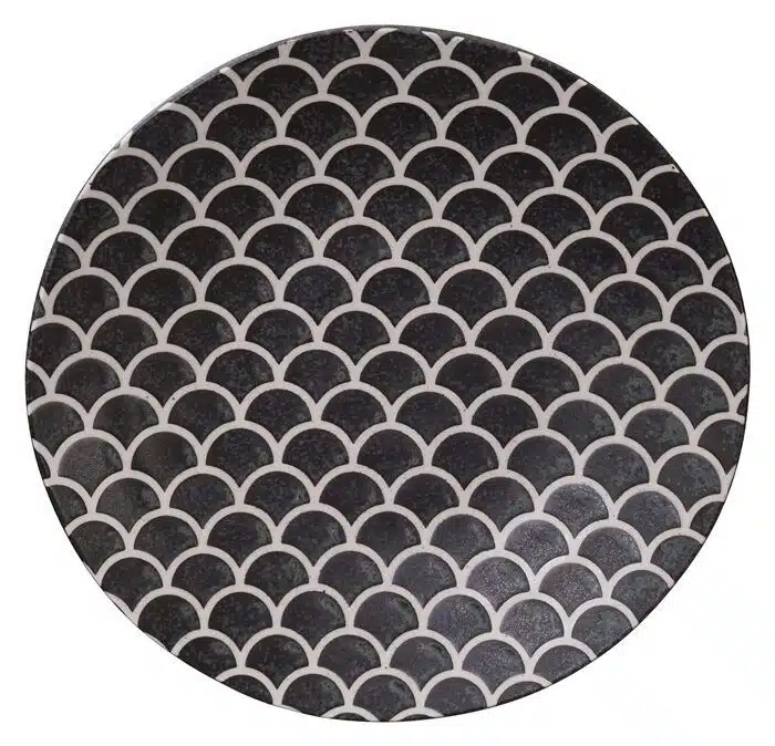 Matte Black Plate - Onyx Noir - 25 x 3.7 cm