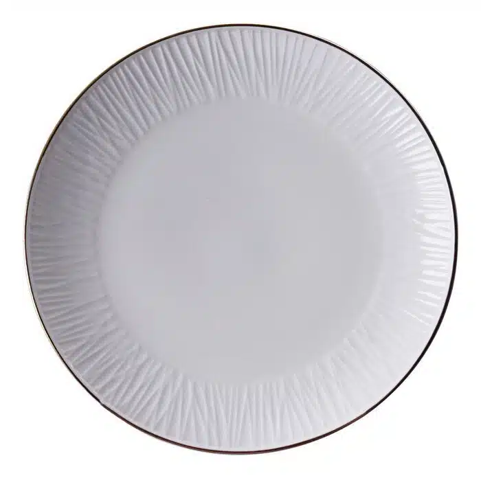 White / Golden Cake Board Lines - Nippon White - 15cm