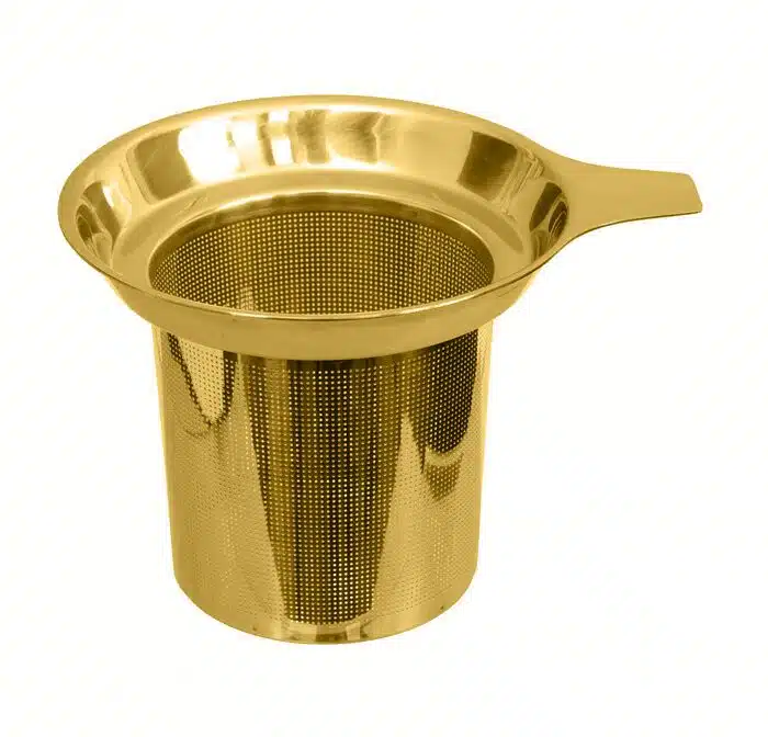Golden tea strainer for cups - 380ml