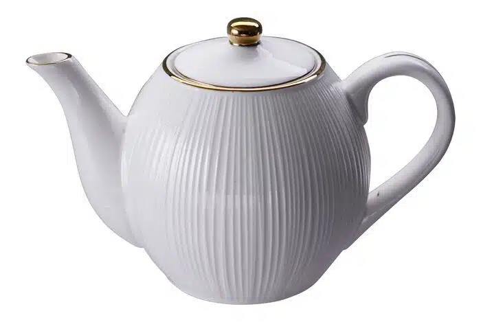 White / Golden Teapot Lines - Nippon White - 19 x 12.5 cm 600 ml