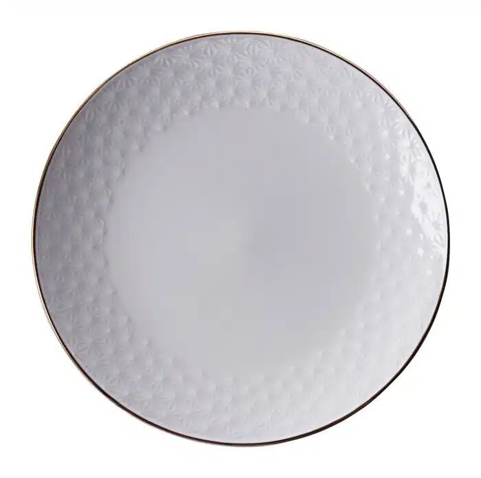 White / Golden Plate Stars - Nippon White - 16.5 cm
