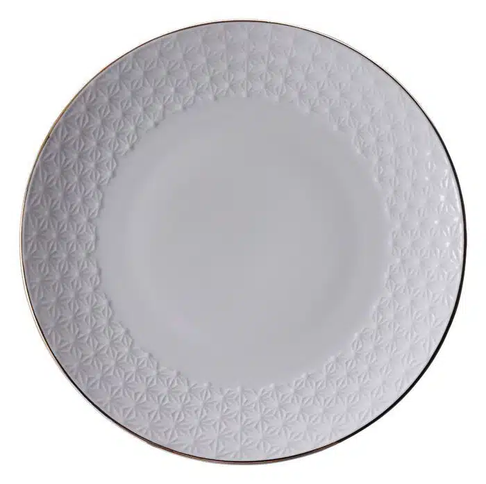 White / Golden Plate Star - Nippon White - 28.5 cm