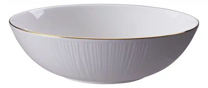 Tokyo Design Studio - Nippon White Bowl - Lines - 21 x 6.3cm 1100ml