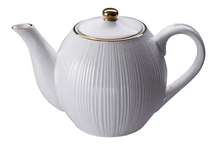 White / Golden Teapot Lines - Nippon White - 16.5 x 11 cm 400 ml