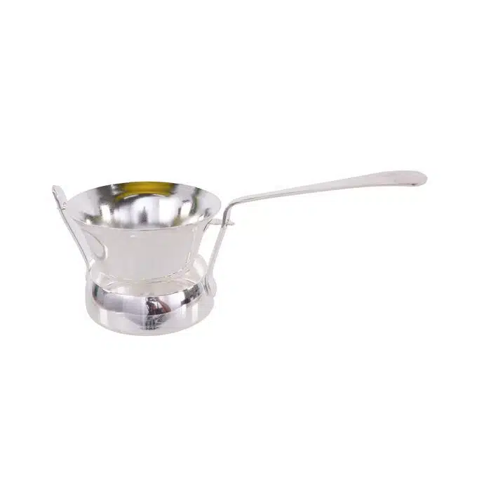 Silver tea strainer - 14 x 5,7 x 5 cm
