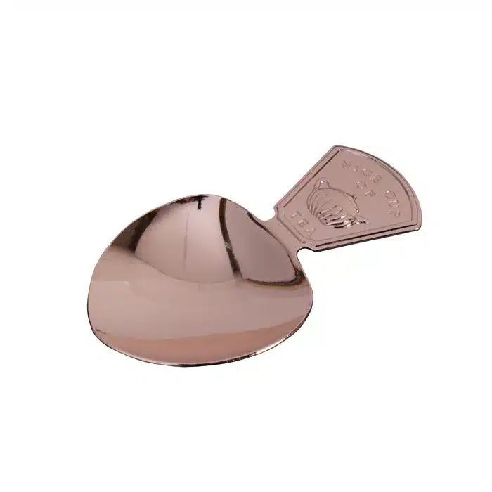 Rose gold spoon for tea caddy spoon - 4,5 x 8 cm