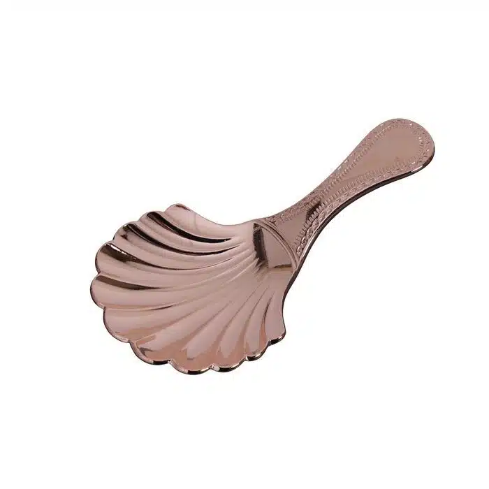 Rose gold spoons for tea caddles - 4 x 8 cm