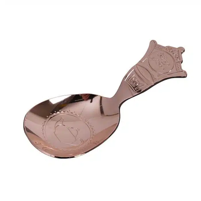Rose gold spoon for tea caddy King - 3,6 x 9 cm