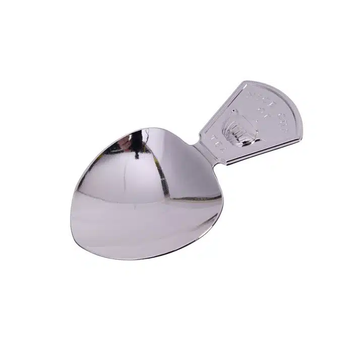 Silver spoon for tea caddy spoon - 4,5 x 8 cm