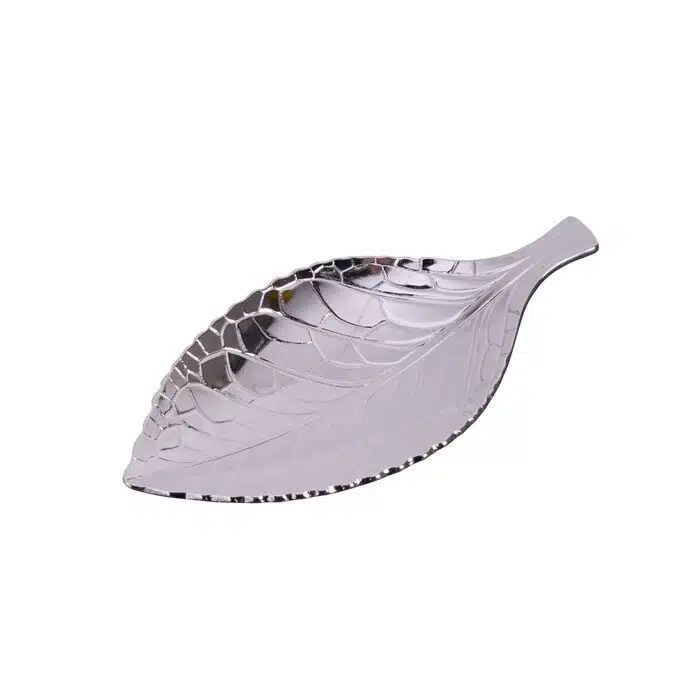 Silver spoon for tea caddy vein - 4 x 8 cm