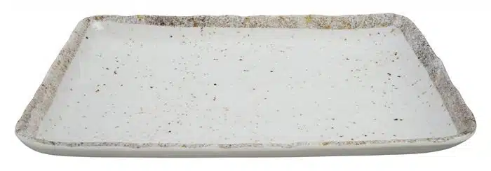 Tokyo Design Studio - Melamine Earthware - White Rectangular Plate - 35 x 23.8 x 4.1cm