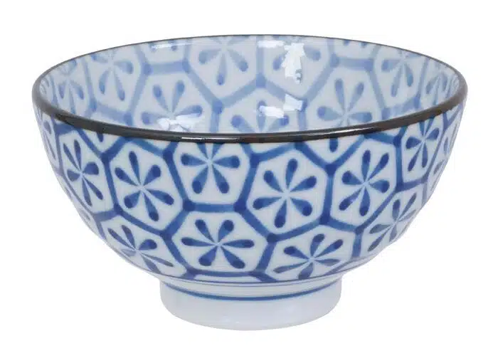 Blue / White Bowl - Mixed Bowls - 12 x 6,5 cm 400 ml