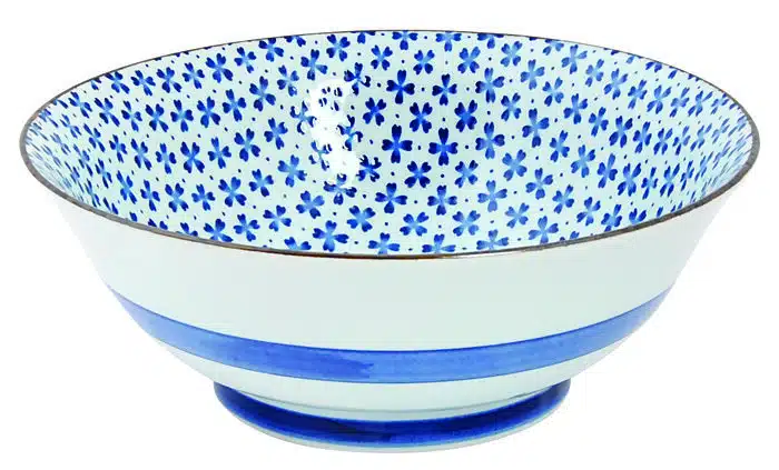 Blue / White Bowl - Mixed Bowls - 19 x 7,5 cm 900 ml