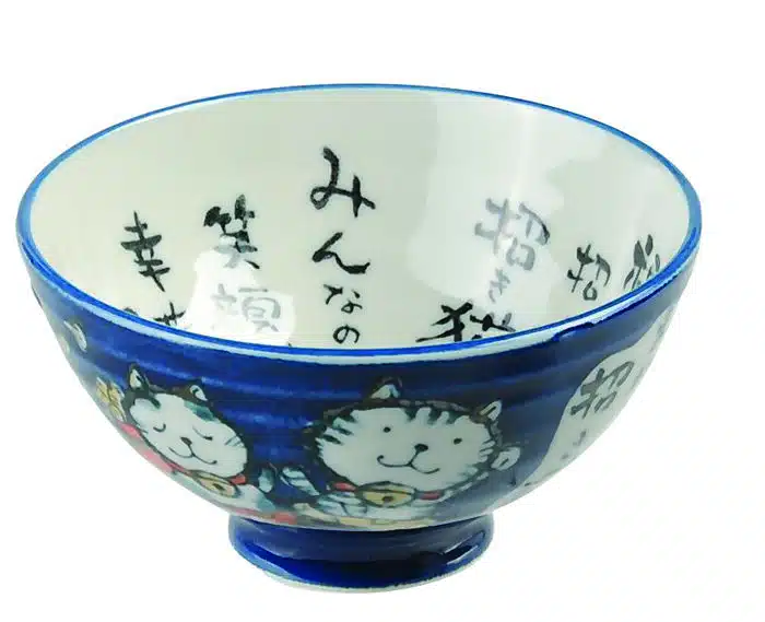Blue Bowl - Kawai Cat - 11,5 x 6,2 cm 250 ml