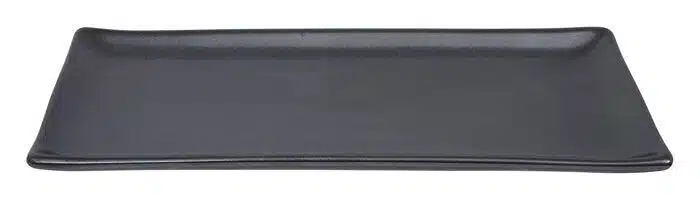 Black plate - Tetsu Kessho Matte - 28 x 12,5 cm