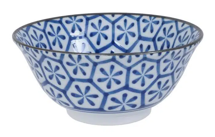 Blue / White Bowl - Mixed Bowls - 15 x 6,8 cm 450 ml