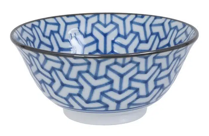 Blue / White Bowl - Mixed Bowls - 15 x 6 cm 450 ml