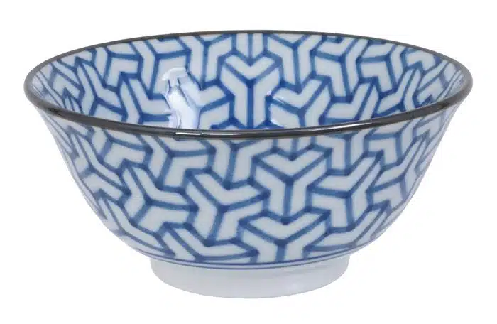 Blue / White Bowl - Mixed Bowls - 15 x 6 cm 450 ml