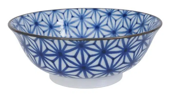 Blue / White Bowl - Mixed Bowls - 20,5 x 7 x 8 cm 1000 ml