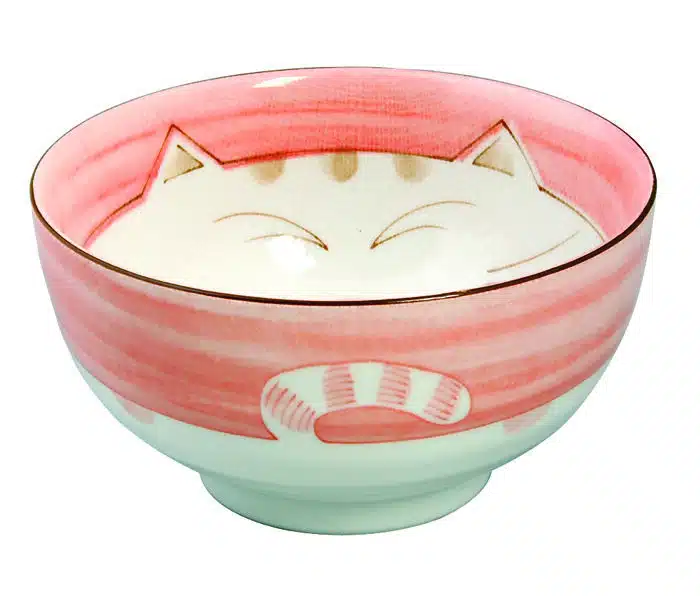 Pink Bowl - Kawai Cat - 16cm 800ml