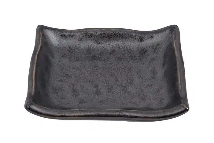 Matte black sauce bowl - Tetsu Kessho Matte - 9 x 9 cm
