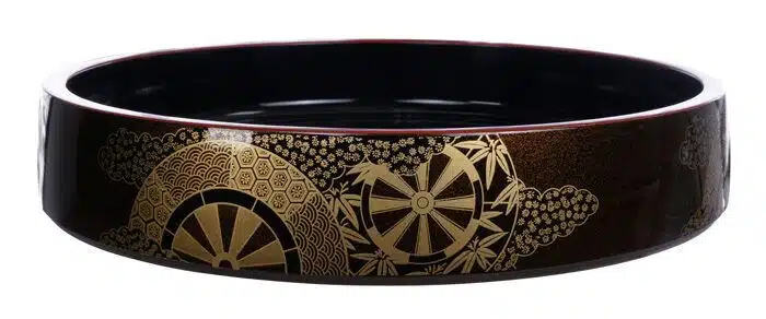 Blacj / Red Sushi Oke Kaza - Lacquerware - 46 x 6 cm