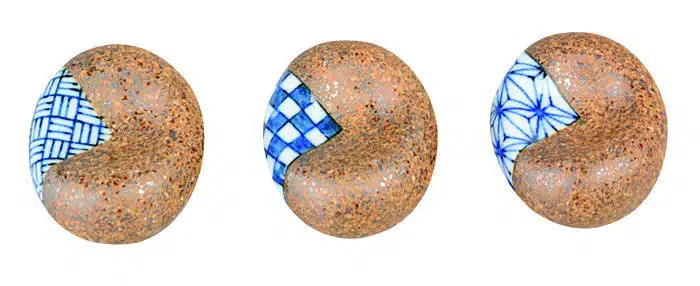 Blue / White Chopsticks Coaster 3 Designs - 5,3 x 1,8 cm