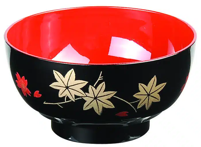 Black plastic cup - Lacquerware - 11,5 x 6,5 cm