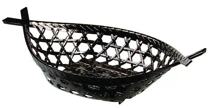 Black Tempura basket - Lacquerware - 25,5 x 14,5 cm